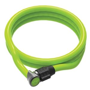 Candado espiral Onguard Neon Light Combo 120 cm x 8 mm verde