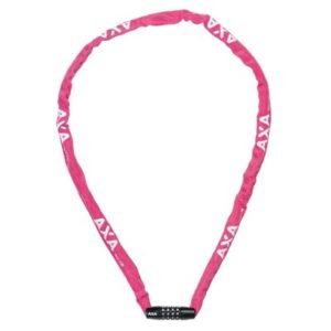 Candado AXA Rigid RCC largo 120 cm grosor 3.5 mm combinacion 4 numeros rosa