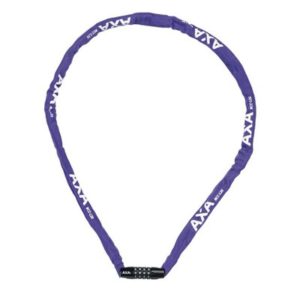 Candado AXA Rigid RCC largo 120 cm grosor 3.5 mm combinacion 4 numeros violeta