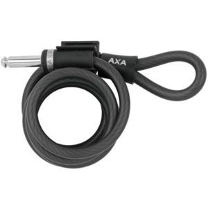 Cable espiral AXA Newton Pi p/cand.Defender RL/Solid Plus/Fusion/Victory neg.largo 180cm grosor 10mm