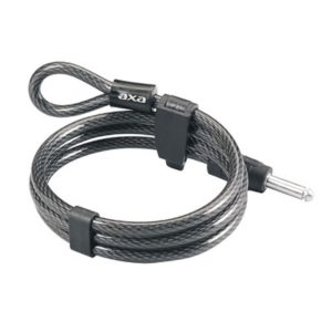 Cable AXA RLE para candado Defender/Solid Plus/Victory largo 150 cm grosor 10 mm negro