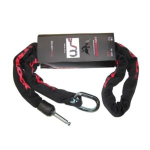 Cadena Trelock ZR 355 para candado RS350/351/450/451/452/453SL460 negro con letras rojas 140 cm x 8