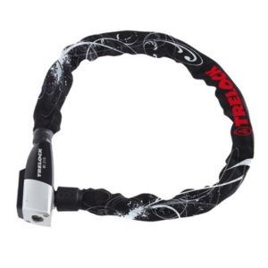 Candado cadena Trelock BC215 75 cm - 6 mm sin soporte negro/flores seguridad 2