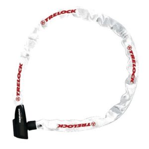 Candado cadena Trelock BC115 110 cm - 4 mm sin soporte blanco