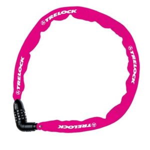 Candado cadena combinacion Trelock Code BC115 110 cm - 4 mm sin soporte rosa seguridad 1