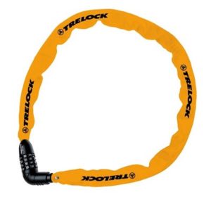 Candado cadena combinacion Trelock Code BC115 110 cm - 4 mm sin soporte naranja seguridad 1