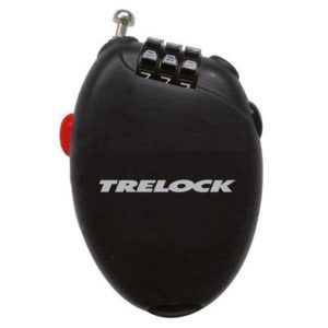 Candado de bolsillo combinacion Trelock RK75 retractil 75 cm - 6 mm negro