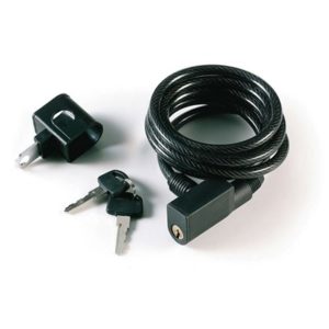 Candado cable espiral Gurpil 8 mm - 150 cm con soporte