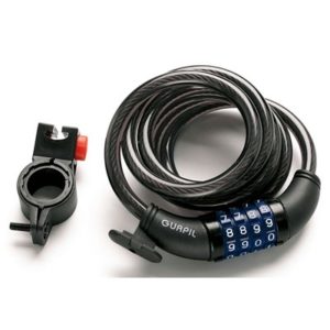 Candado cable espiral combinacion Gurpil 10 mm - 180 cm