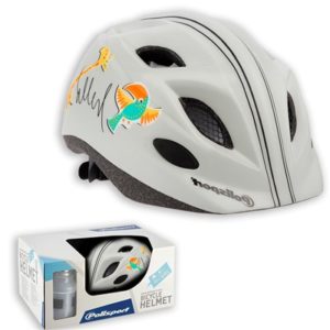 Casco+Bidon Polisport XS Kids Premium jirafa/loro
