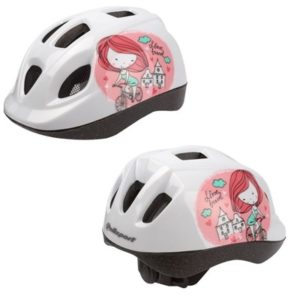 Casco Polisport niña XS Kids princesa blanco/rosa