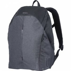 Mochila Basil B-Safe Nordlight refl.negro imperm.18L(31x16x52)cierre cremall.(incluye funda lluvia)