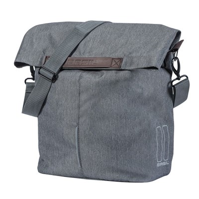Bolsa tras.Basil City Shopper reflect.gris impermeable 14-16L(30x18x49)(mano/bandolera)cierre iman