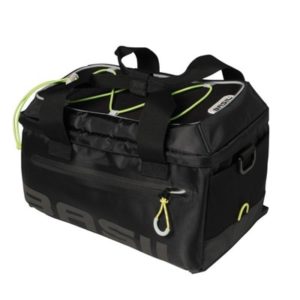 Bolsa trasera Basil Miles Trunkbag reflect.negro impermeab.7L(32x19x21)(mano/bandolera)cierre cremal