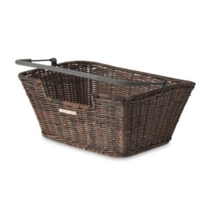 Cesto delantero/trasero Basil Capri Flex mimbre sintetico marron (42x32x20 cm)