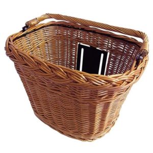 Cesto delantero Basil Basimply Wicker mimbre marron (39x29x29 cm)