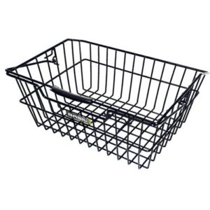 Cesto con asa trasero Basil Cairo Luxe acero negro (41x32x17)