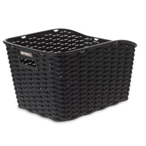 Cesto trasero Basil Weave WP plastico negro (43x32x25 cm)