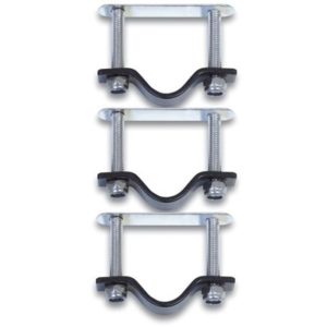 Fijacion Basil para cesto mimbre/plastico en acero inoxidable (3 unidades)