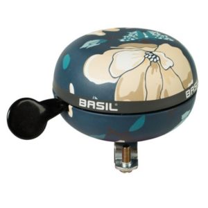 Timbre Basil Ding-Dong metalico 80 mm azul/con magnolias