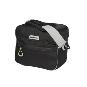 Bolsa delantera Basil Miles Handlebar KF impermeable 6L negro reflectante