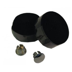 Juego de cinta Bike Ribbon profesional con tapones negro