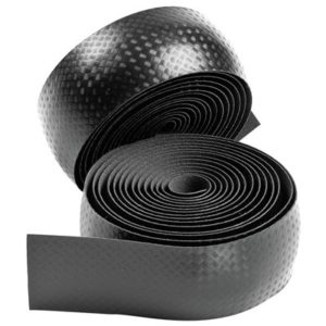 Juego de cinta Bike Ribbon carbono con tapones negro