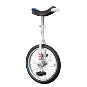 Monorrueda Onlyone 18"blanca llanta de aluminio, cubierta negra