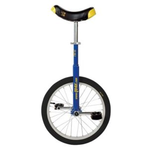 Monociclo QU-AX Luxus 18"llanta aluminio cubierta negra color azul