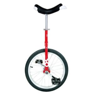 Monorrueda Onlyone 18" rojo llanta aluminio, cubierta negra