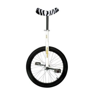 Monorrueda QU-AX20"Luxus llanta aluminio 20",blanco, sillín cebra