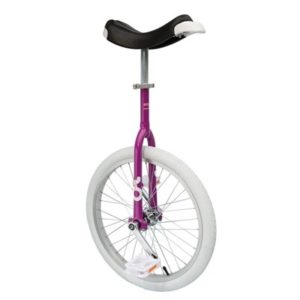 Monociclo QU-AX Onlyone 20"llanta aluminio cubierta blanca color fucsia