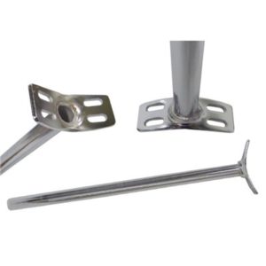 Tija p. monorrueda versión 4-agujeros plata 22.2 x 400 mm