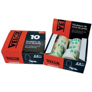 Caja de 10 rollos cinta llanta tela 13 mm