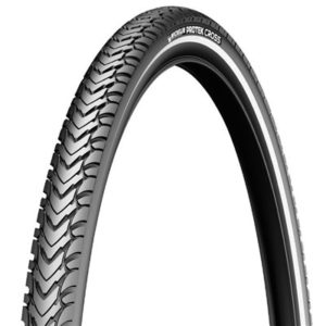 Cubierta Michelin Protek Cross 700x35C Acces Line rigida flanco reflectante 37-622