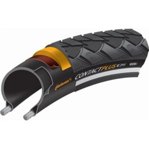 Cubierta Continental Contact Plus 28x1.75 rigida negro reflectante 47-622