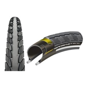 Cubierta Continental Top Contact II 700x35C plegable negro reflectante 37-622