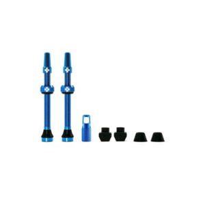 Juego de valvulas Muc-off aluminio tubeless 60 mm azul