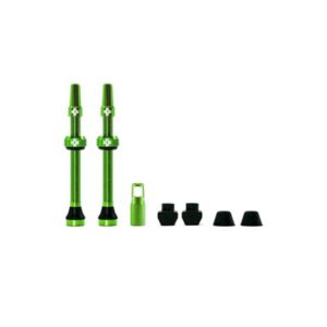 Juego de valvulas Muc-off aluminio tubeless 60 mm verde