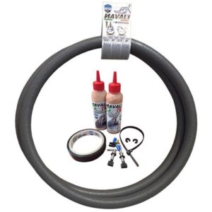 Kit mousse Navali 27.5"40(2 valvul.tubeless,2 liquido sellante,cinta tubeless,herr.desmonta Obus)
