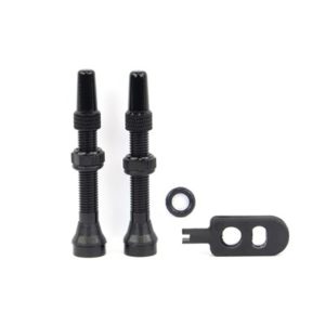 Juego de valvulas Presta Gurpil aluminio tubeless 34 mm negro