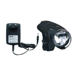Luz delantera Busch&Müller Ixon IQ Premium 80 lux+bateria+cargador negro