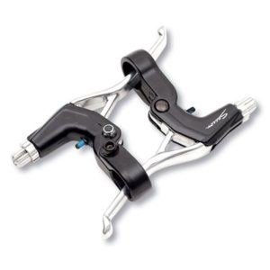 Par de manetas Saccon freno -V- Brake plata