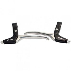 Par de manetas freno Saccon MTB Grip-Shift aluminio