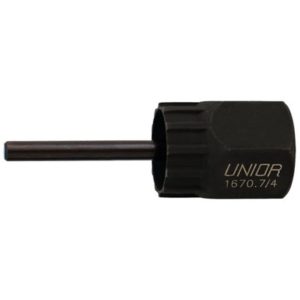 Extractor de piñon Unior con mango para cassette Shimano