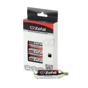 6 cartuchos de aire CO2 Zefal con rosca 16 g