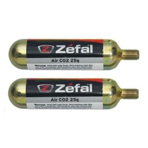Blister 2 cartuchos de aire Zefal CO2 25 g con rosca