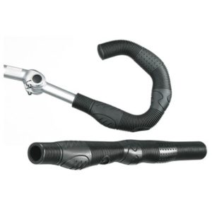 Juego de puños Ergotec Buffalo Kraton longitud 410 mm diametro 22 mm negro