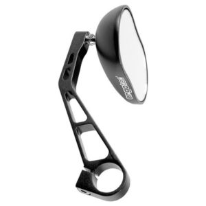 Retrovisor Ergotec M88 derecho/izquierdo brazo corto 130 mm aluminio negro