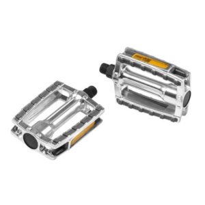 Pedales Ergotec 658 XXL 9/16"con reflectante plata/gris